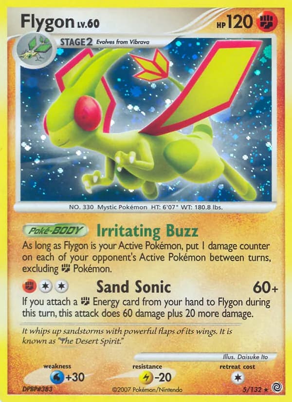 Flygon card in English