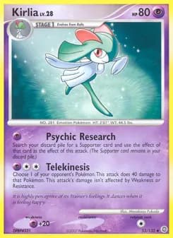 Kirlia card in English