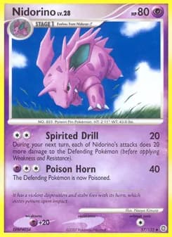 Nidorino card in English