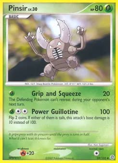 Pinsir card in English