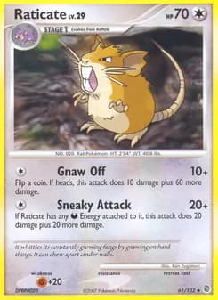 Raticate card in English