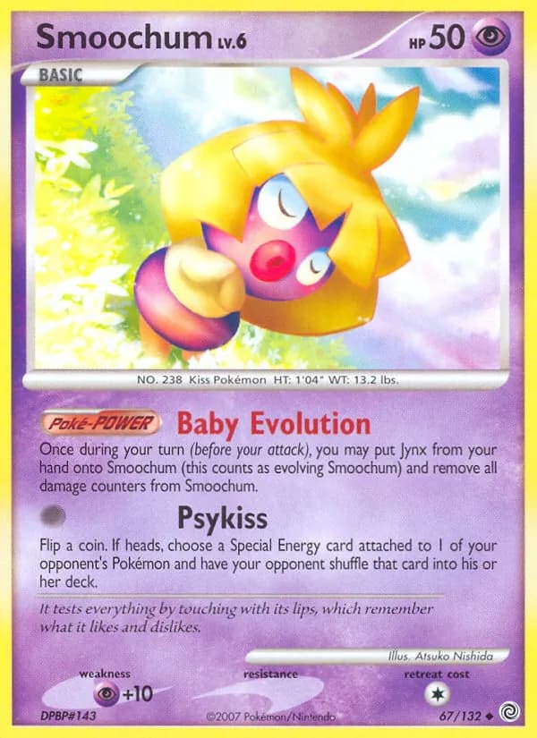 Smoochum card in English