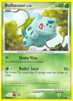 Bulbasaur card in English