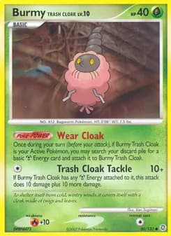 Burmy Trash Cloak card in English