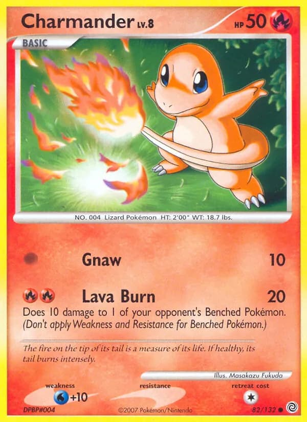 Charmander card in English