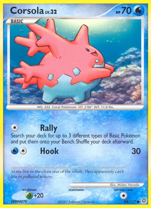 Corsola card in English