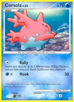 Corsola card in English