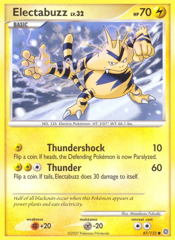 Electabuzz card in English