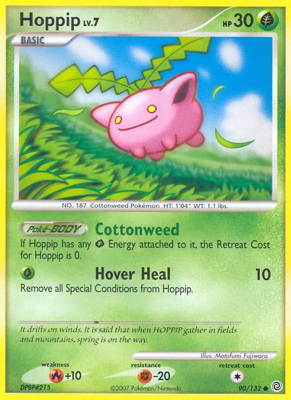 Hoppip card in English