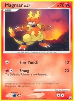 Magmar card in English