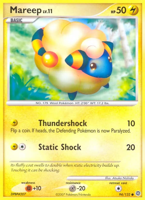 Mareep card in English