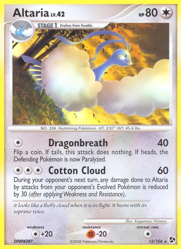 Altaria card in English