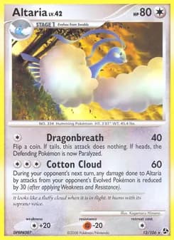 Altaria card in English