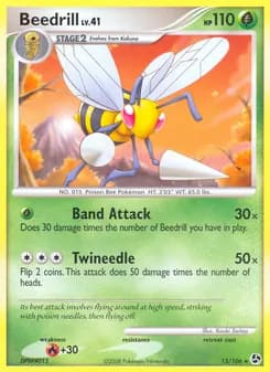 Beedrill card in English