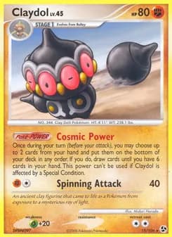Claydol card in English