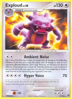 Exploud card in English