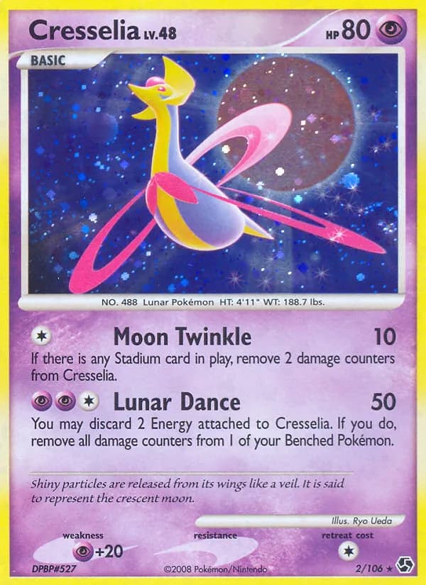 Cresselia card in English