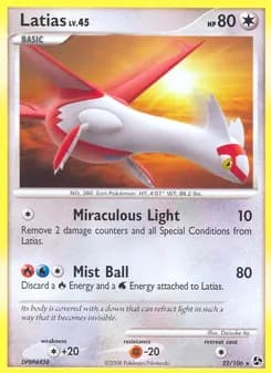 Latias card in English