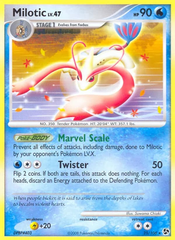 Milotic card in English