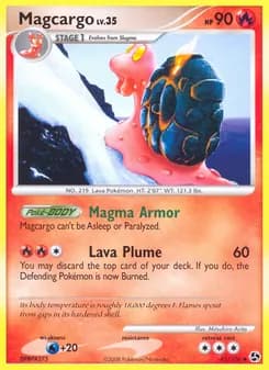 Magcargo card in English