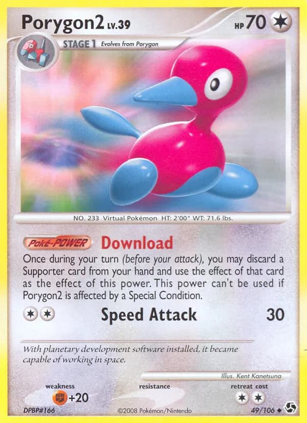 Porygon2 card in English