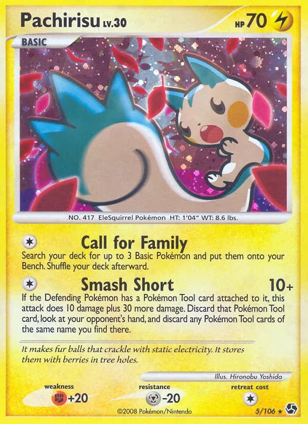 Pachirisu card in English