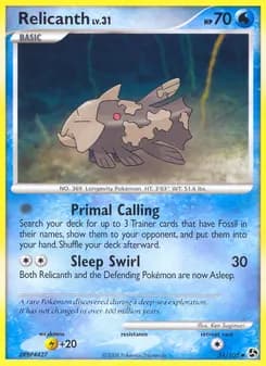 Relicanth card in English