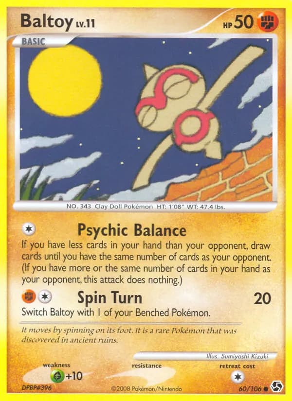 Baltoy card in English