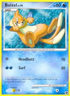 Buizel card in English