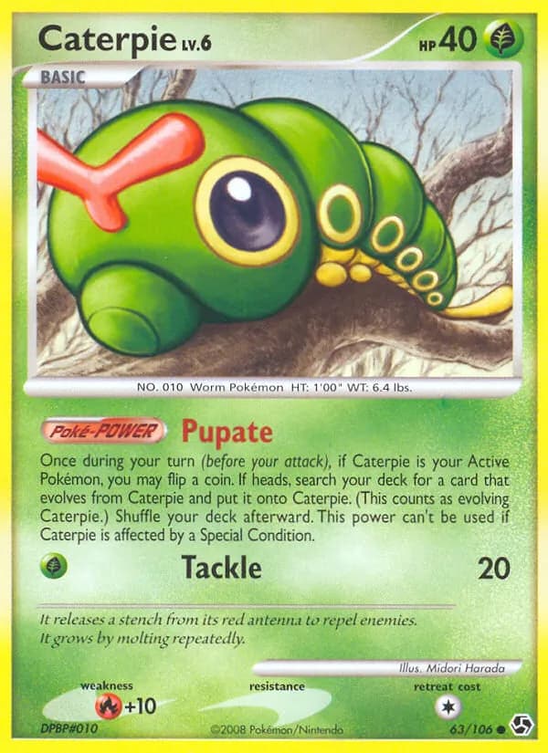 Caterpie card in English