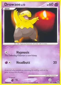 Drowzee card in English