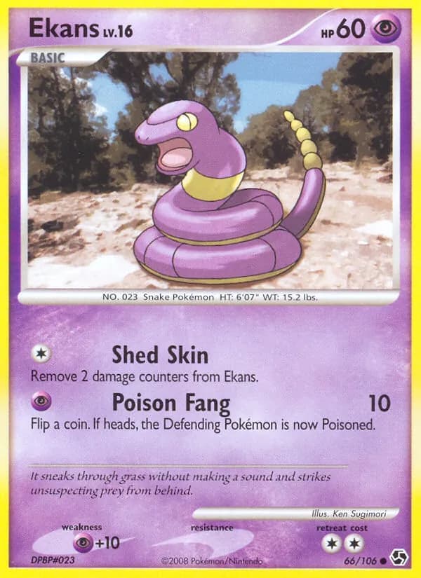 Ekans card in English