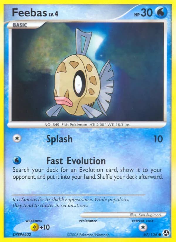 Feebas card in English