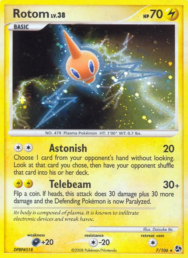 Rotom card in English
