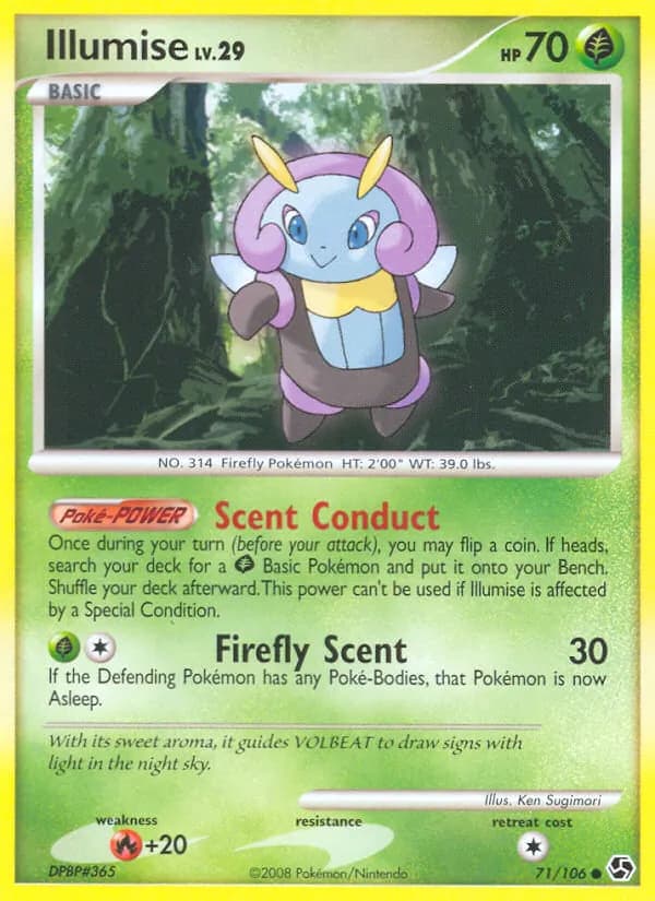 Illumise card in English