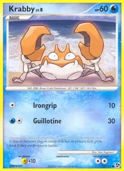 Krabby card in English