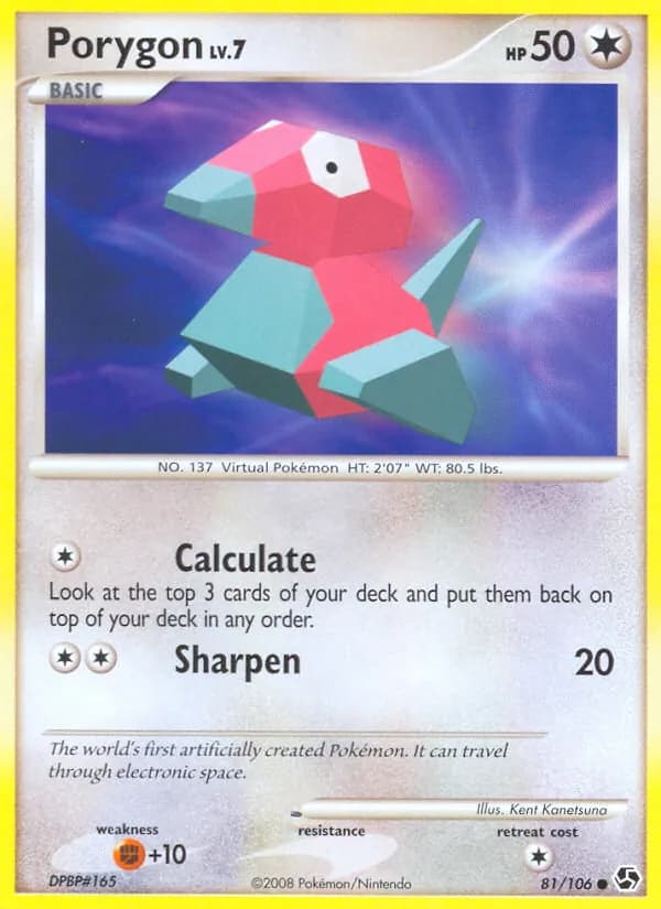 Porygon card in English
