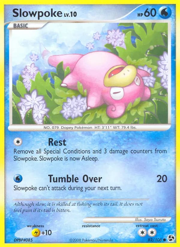 Slowpoke card in English