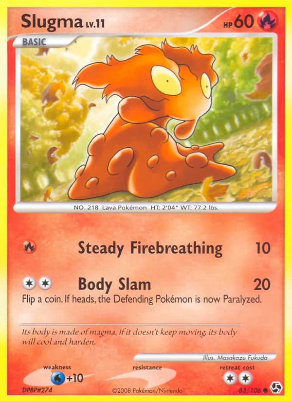 Slugma card in English