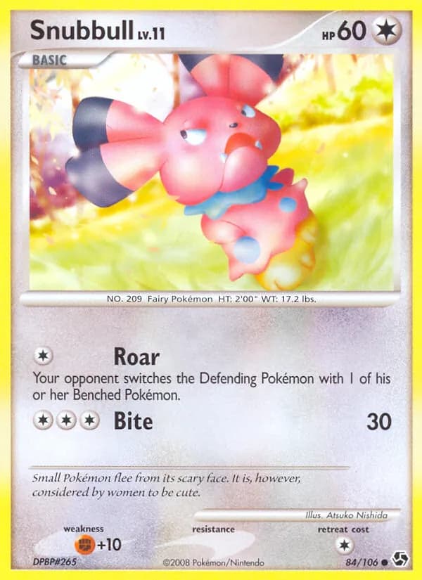 Snubbull card in English