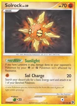 Solrock card in English