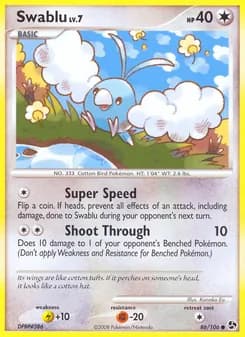 Swablu card in English