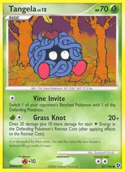 Tangela card in English