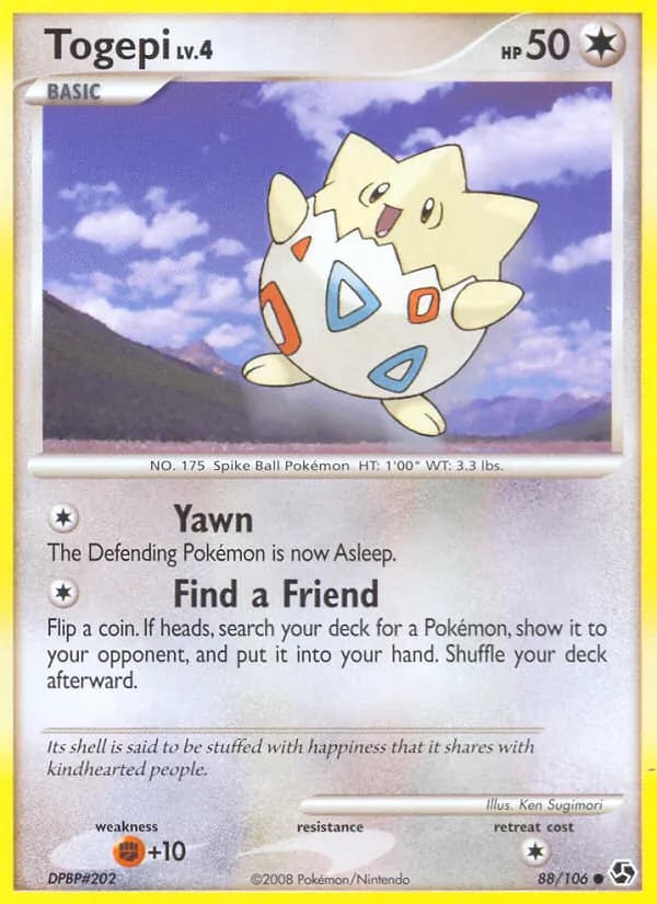 Togepi card in English