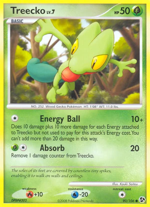Treecko card in English