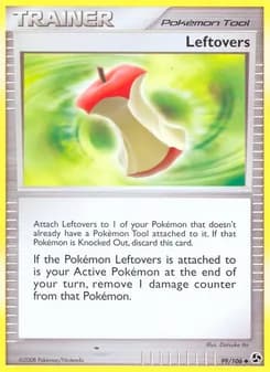 Leftovers card in English