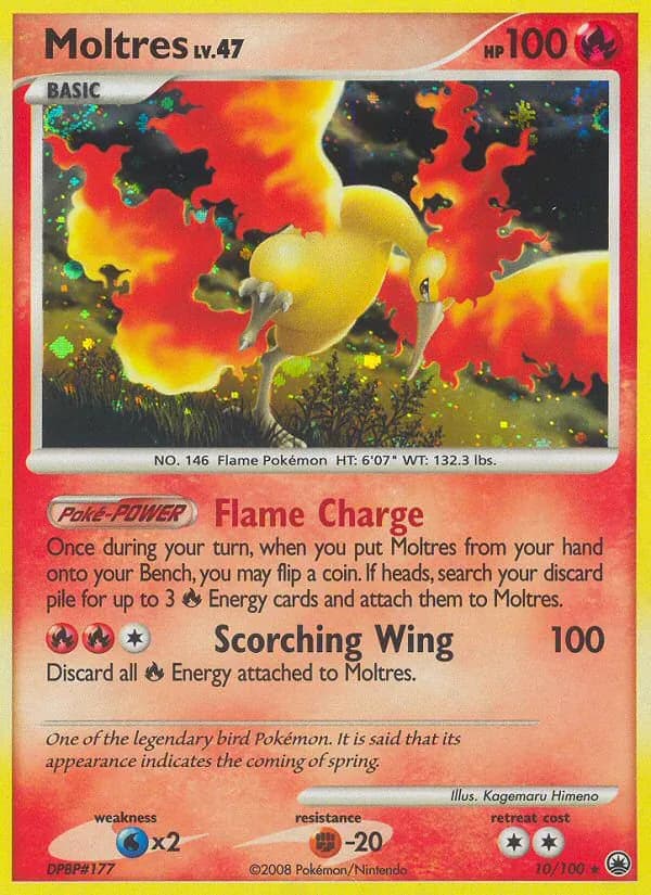 Moltres card in English