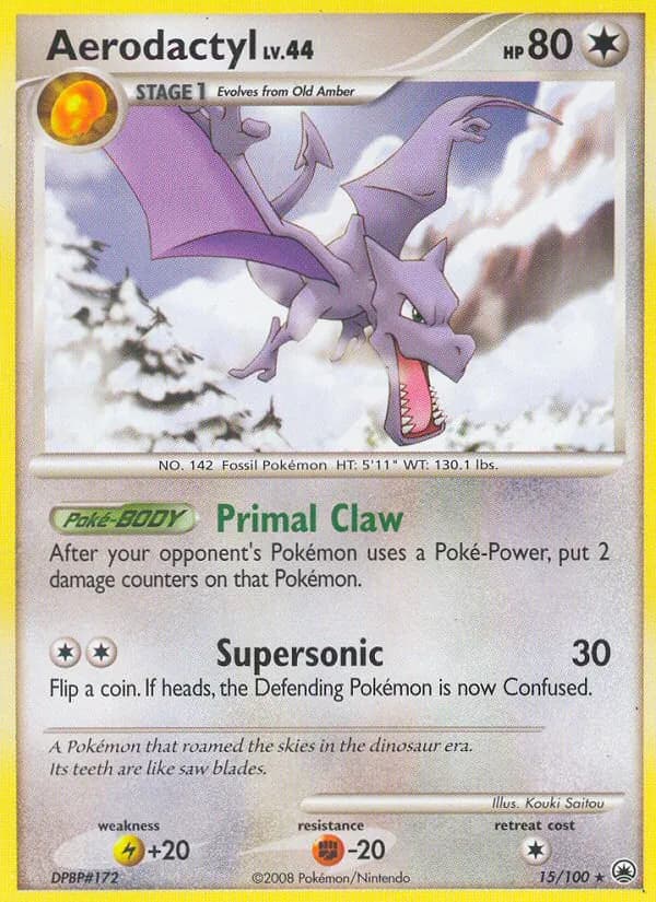 Aerodactyl card in English