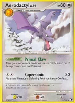 Aerodactyl card in English