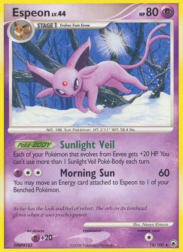 Espeon card in English